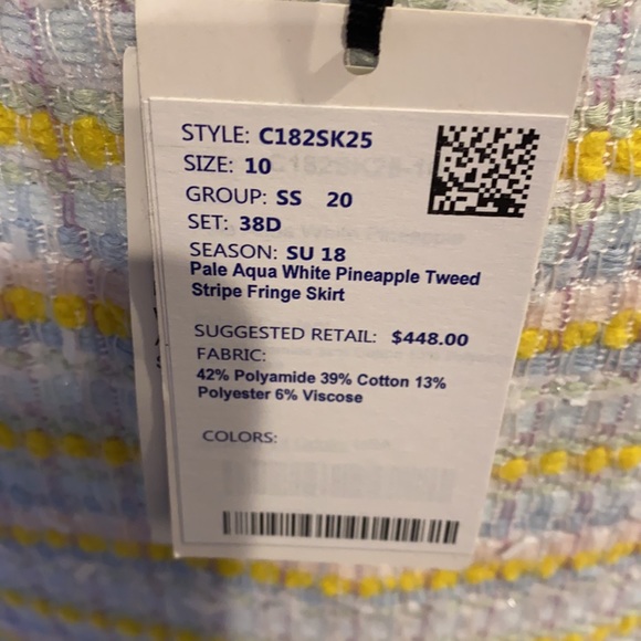 Worth Pineapple Tweed fringe skirt - Picture 6 of 6